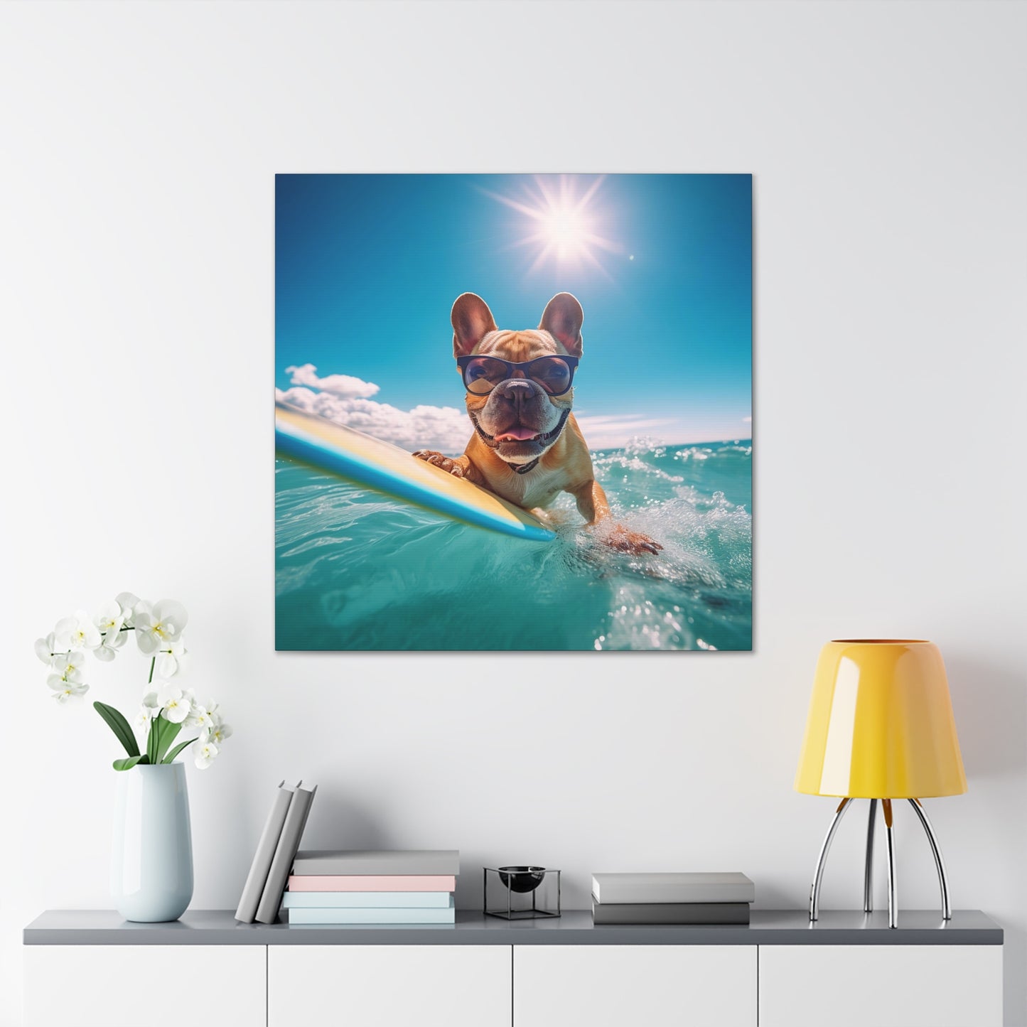 Surfing Frenchie