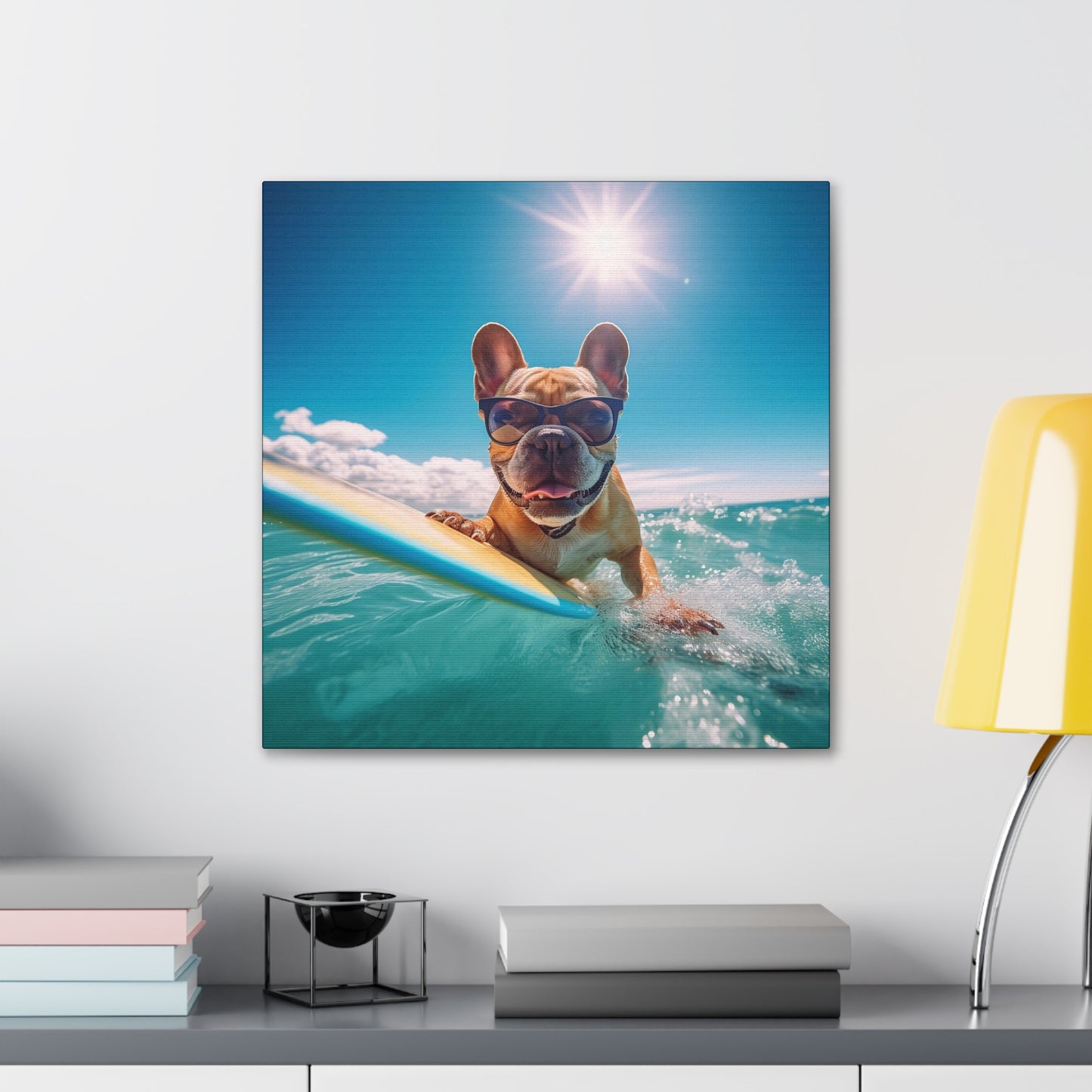 Surfing Frenchie